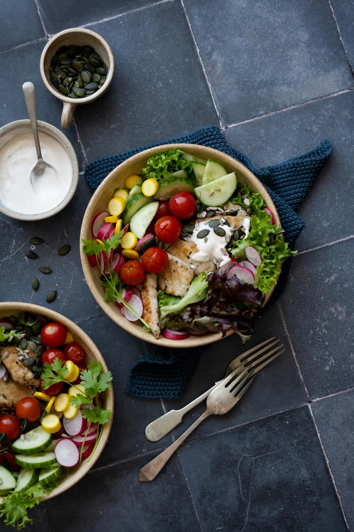 Feta & beet salad