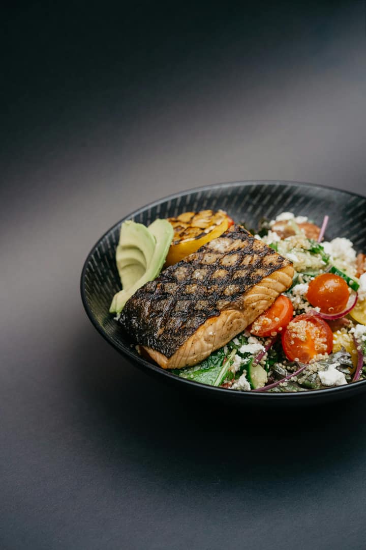 Grilled fish bowl